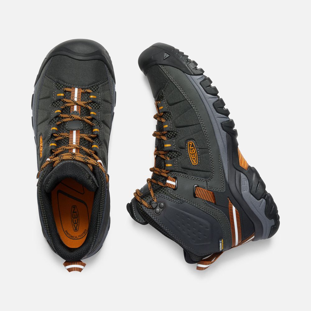 Bottes de Randonnée Keen Homme Noir/Doré | Targhee Exp Waterproof Mid | OSWUH-7350